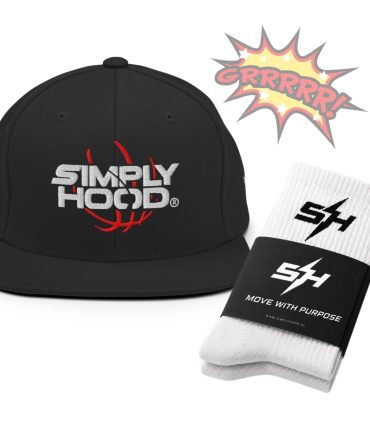 COMBO Basketball snapback hat [Black] + Socks